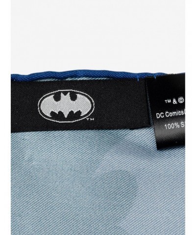 DC Comics Batman Multi Motif Blue Pocket Square $15.01 Squares