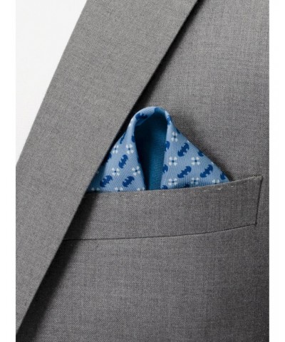 DC Comics Batman Multi Motif Blue Pocket Square $15.01 Squares