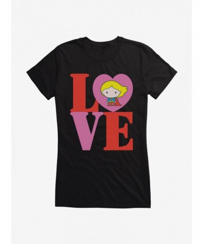 Supergirl Chibi Love Girl's T-Shirt $9.21 T-Shirts
