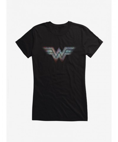 DC Comics Wonder Woman 1984 Multicolored Logo Girls T-Shirt $9.46 T-Shirts