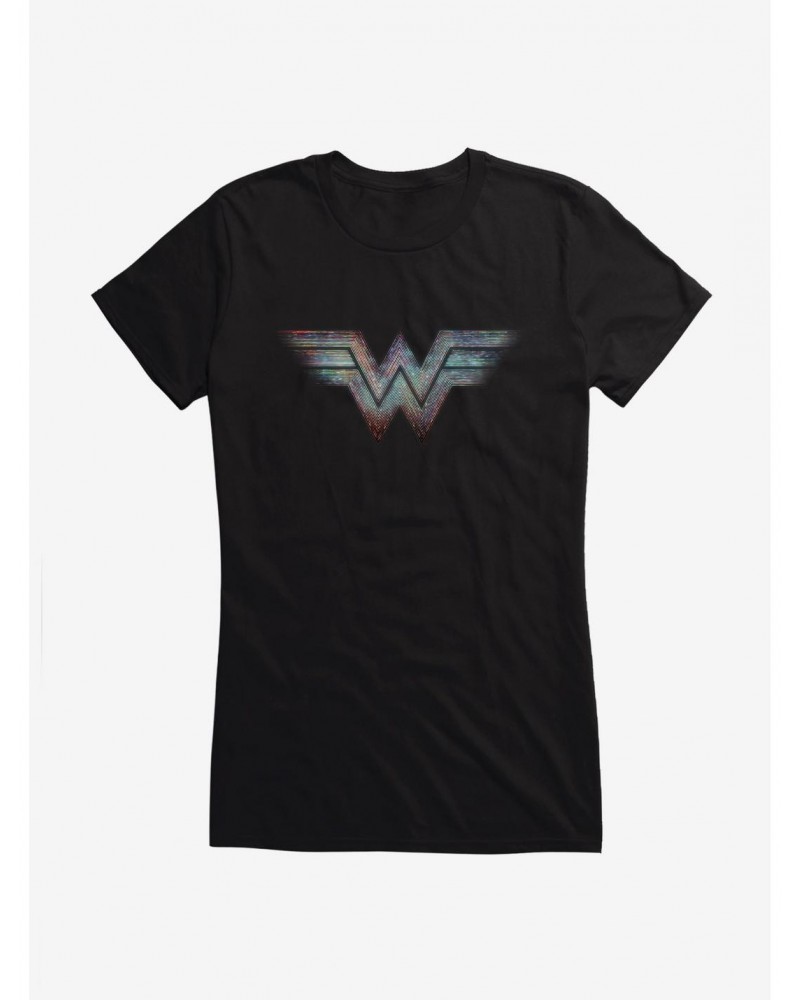 DC Comics Wonder Woman 1984 Multicolored Logo Girls T-Shirt $9.46 T-Shirts