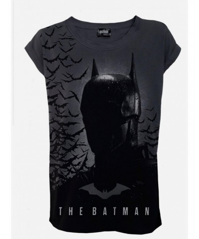 DC Comics The Batman Shadow Bats Roll Sleeve T-Shirt $12.64 T-Shirts