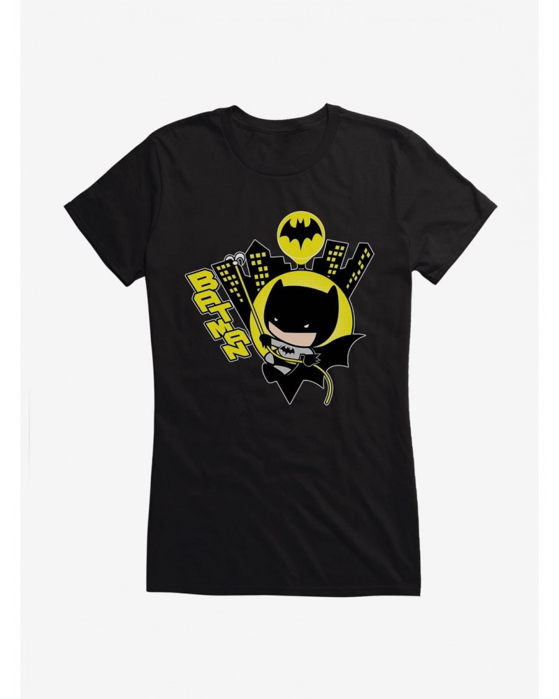 DC Comics Batman Swing Over Gotham Girls T-Shirt $9.21 T-Shirts