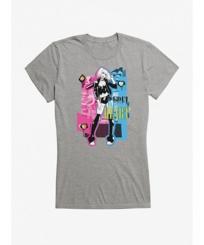 DC Comics Harley Quinn Rebel Heart Girls T-Shirt $10.71 T-Shirts