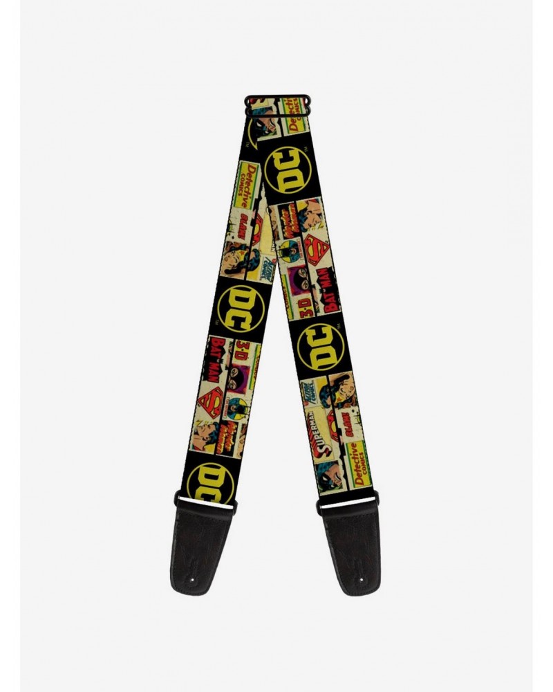 DC Comics Vintage Superhero Logos Guitar Strap $9.16 Guitar Straps