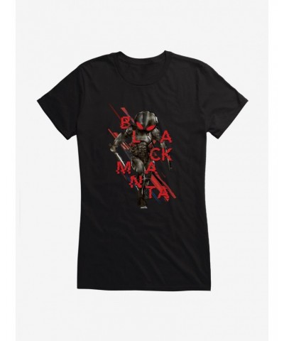 DC Comics Aquaman Black Manta Script Girls T-Shirt $7.97 T-Shirts