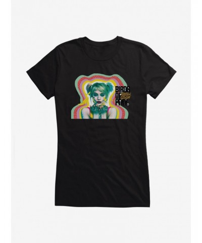 DC Comics Birds Of Prey Harley Quinn Doodle Girls T-Shirt $7.47 T-Shirts