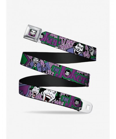 DC Comics Joker Face Logo Spades Seatbelt Belt $10.71 Belts