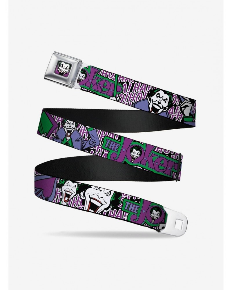 DC Comics Joker Face Logo Spades Seatbelt Belt $10.71 Belts