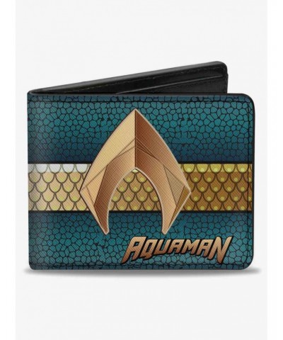 DC Comics Aquaman Icon Scales Stripe Bifold Wallet $8.78 Wallets