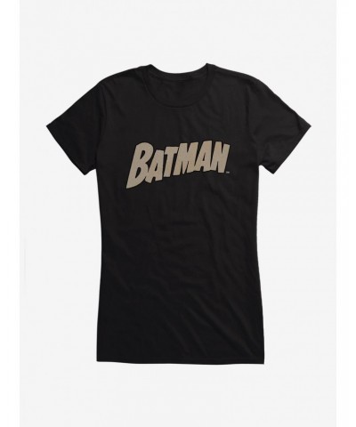 DC Comics Batman Name Logo Girls T-Shirt $9.21 T-Shirts