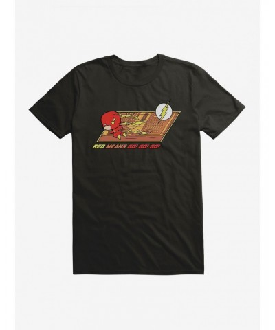 DC Comics Chibi The Flash Red Means Go T-Shirt $9.56 T-Shirts
