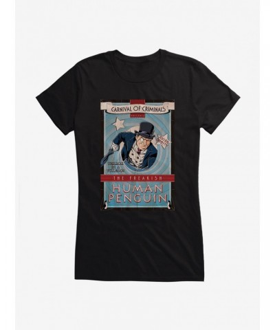 Batman The Penguin Carnival Poster Girls T-Shirt $8.47 T-Shirts