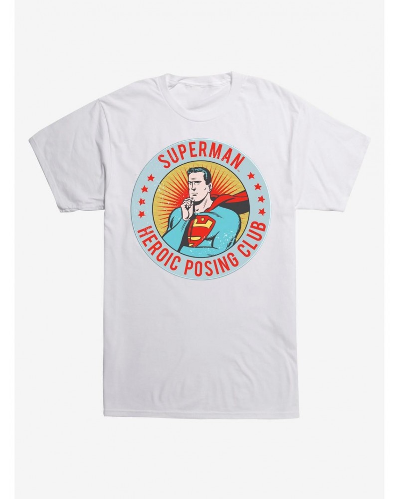 DC Comics Superman Heroic Posing Club T-Shirt $8.37 T-Shirts