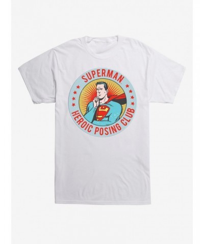 DC Comics Superman Heroic Posing Club T-Shirt $8.37 T-Shirts