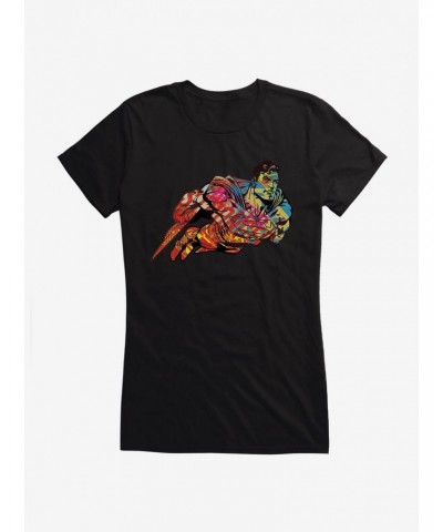 DC Comics Superman Tie Dye Flight Girls T-Shirt $8.22 T-Shirts