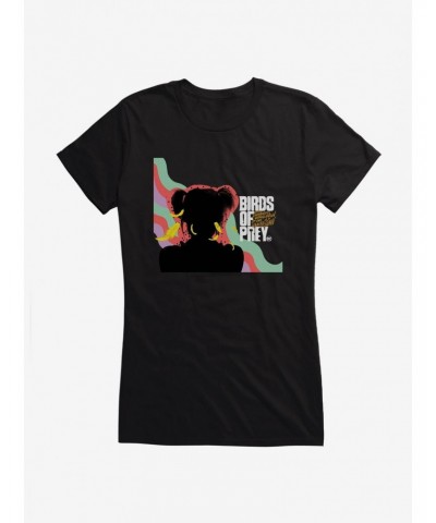 DC Comics Birds Of Prey Harley Quinn Shadow Girls T-Shirt $9.21 T-Shirts