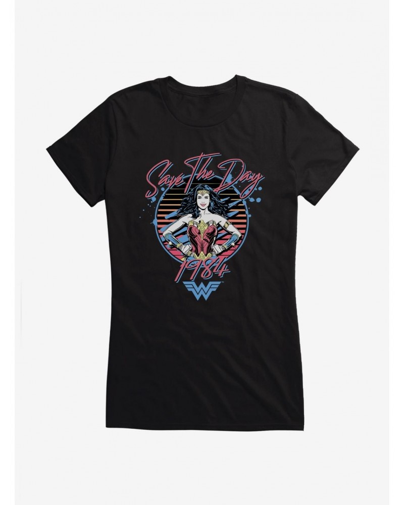 DC Comics Wonder Woman 1984 Save The Day Girls T-Shirt $11.70 T-Shirts