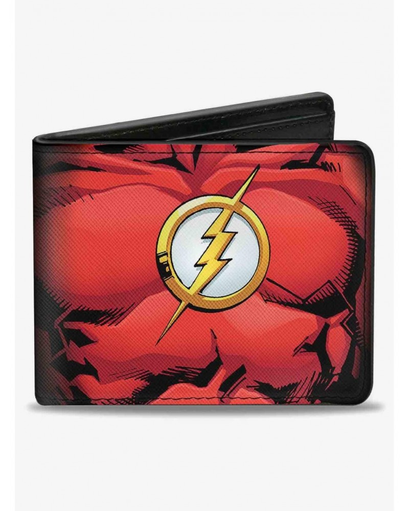 DC Comics Flash Chest Logo Bifold Wallet $8.57 Wallets