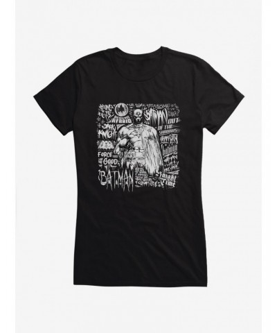 DC Comics Batman Typography Girls T-Shirt $7.97 T-Shirts