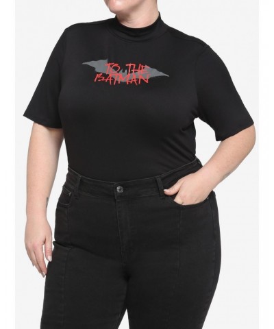 DC Comics The Batman To The Batman Mock Neck Girls T-Shirt Plus Size $4.86 T-Shirts