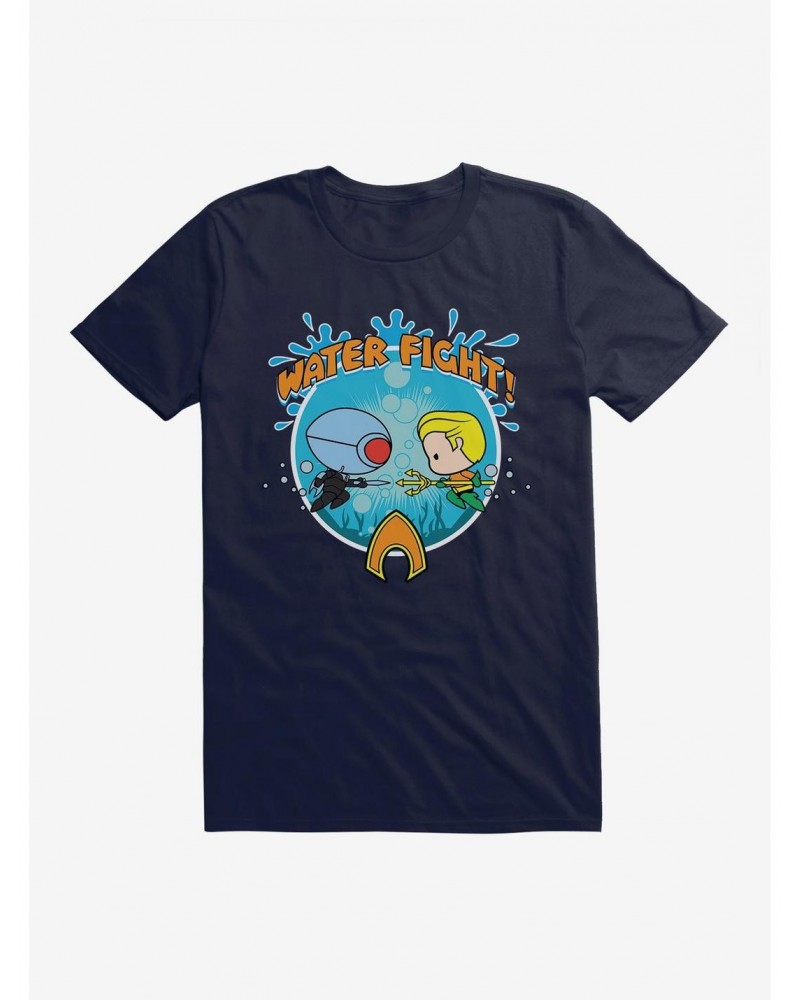 DC Comics Aquaman Chibi Ocean Master Fight T-Shirt $11.47 T-Shirts