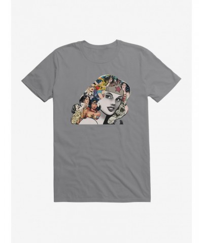 DC Comics Wonder Woman Faces Graphic T-Shirt $10.76 T-Shirts