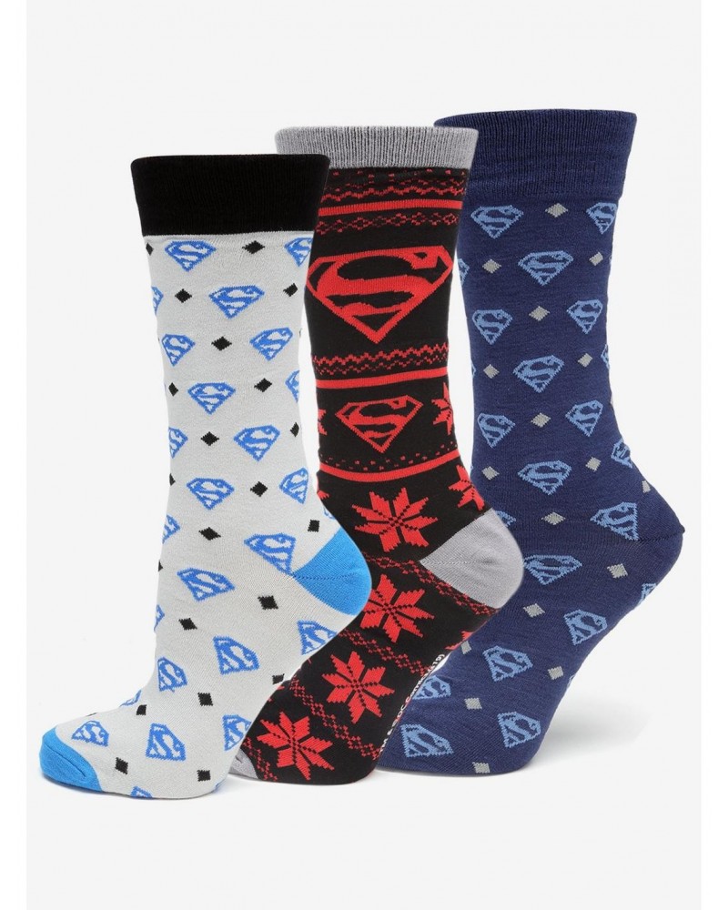 DC Comics Superman 3 Pair Sock Gift Set $17.60 Gift Set