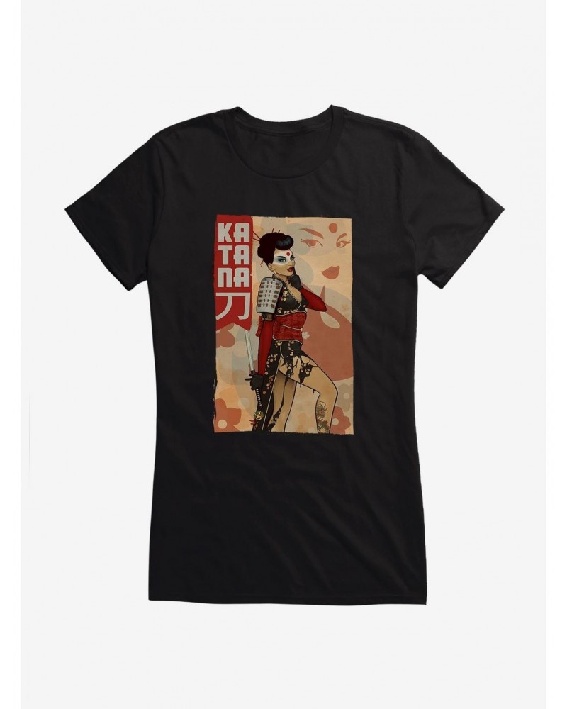 DC Comics Bombshells Katana Deadly Silent Girls T-Shirt $8.22 T-Shirts