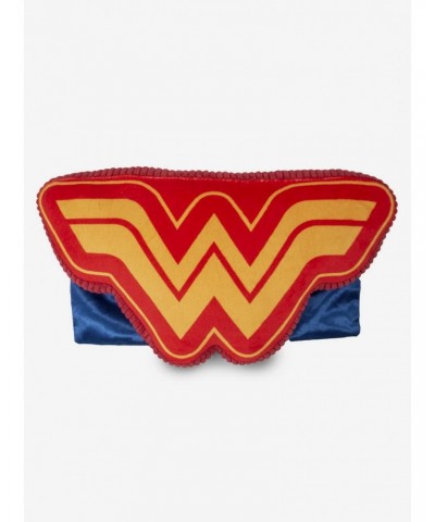 DC Comics Wonder Woman WW Logo with Cape Plush Squeaker Dog Toy $8.55 Toys