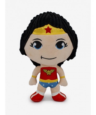 DC Comics Wonder Woman with Corduroy Hair Plush Squeaker Dog Toy $11.52 Toys