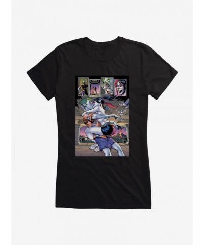 DC Comics Batman The Joker And Harley Quinn Kiss Girls T-Shirt $8.22 T-Shirts
