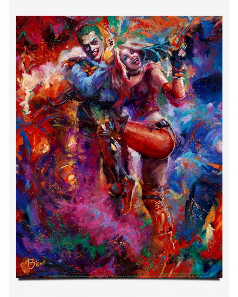 DC Comics The Joker and Harley Quinn 11" x 14" Art Print $16.87 Merchandises