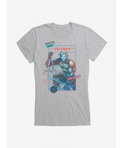 DC Comics Aquaman Classic Amnesty Bay Girls T-Shirt $10.96 T-Shirts
