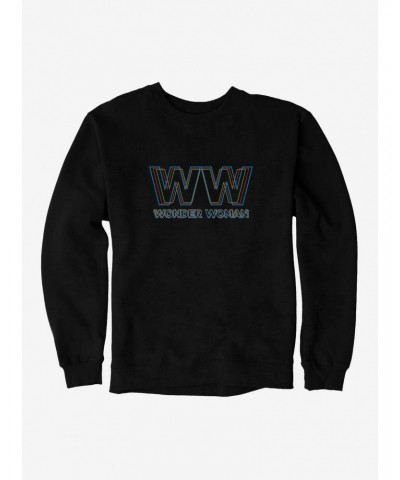 DC Comics Wonder Woman 3D Effect Logo Sweatshirt $13.28 Sweatshirts