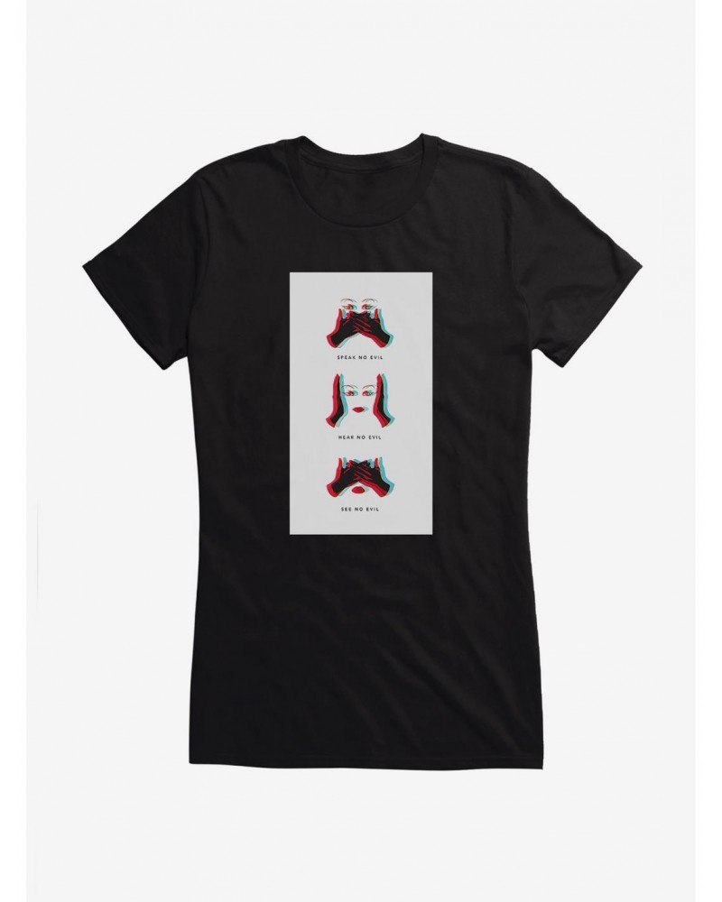 DC Comics Birds Of Prey Speak No Evil Girls T-Shirt $9.71 T-Shirts