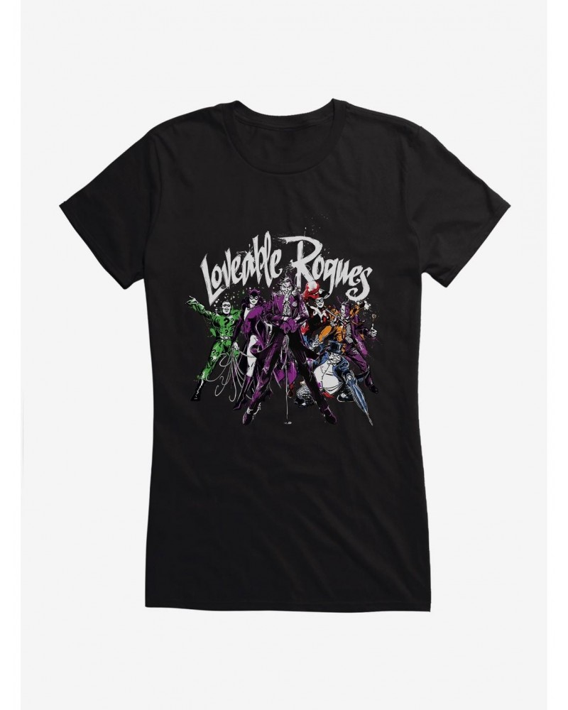 DC Comics Batman Loveable Rogues Girls T-Shirt $10.21 T-Shirts