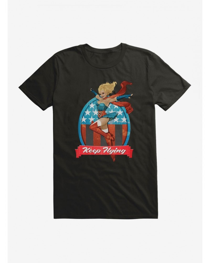 DC Comics Bombshells Supergirl Keep Flying T-Shirt $10.52 T-Shirts