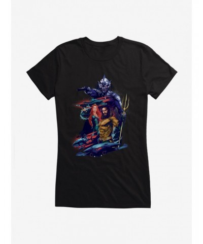 DC Comics Aquaman Atlantis Battle Girls T-Shirt $10.96 T-Shirts