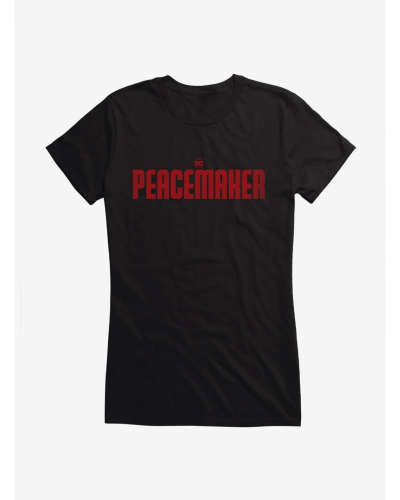 DC Comics Peacemaker Logo Girls T-Shirt $12.20 T-Shirts