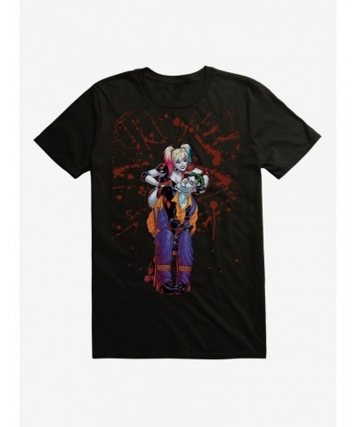 DC Comics Batman Harley Quinn The Joker Splatter T-Shirt $10.28 T-Shirts