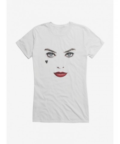 DC Comics Birds Of Prey Harley Quinn Face Girls T-Shirt $7.97 T-Shirts