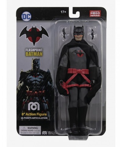 DC Comics Mego Heroes Flashpoint Batman Action Figure $9.55 Figures