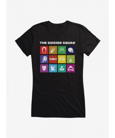 DC Comics The Suicide Squad Symbols Girls T-Shirt $8.22 T-Shirts