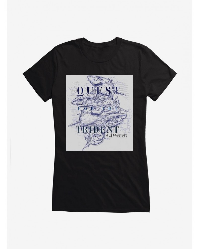 DC Comics Aquaman Quest For The Trident Girls T-Shirt $8.47 T-Shirts