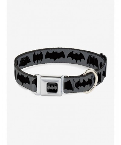 DC Comics Justice League Bat Logo Transitions Seatbelt Buckle Pet Collar $10.46 Pet Collars