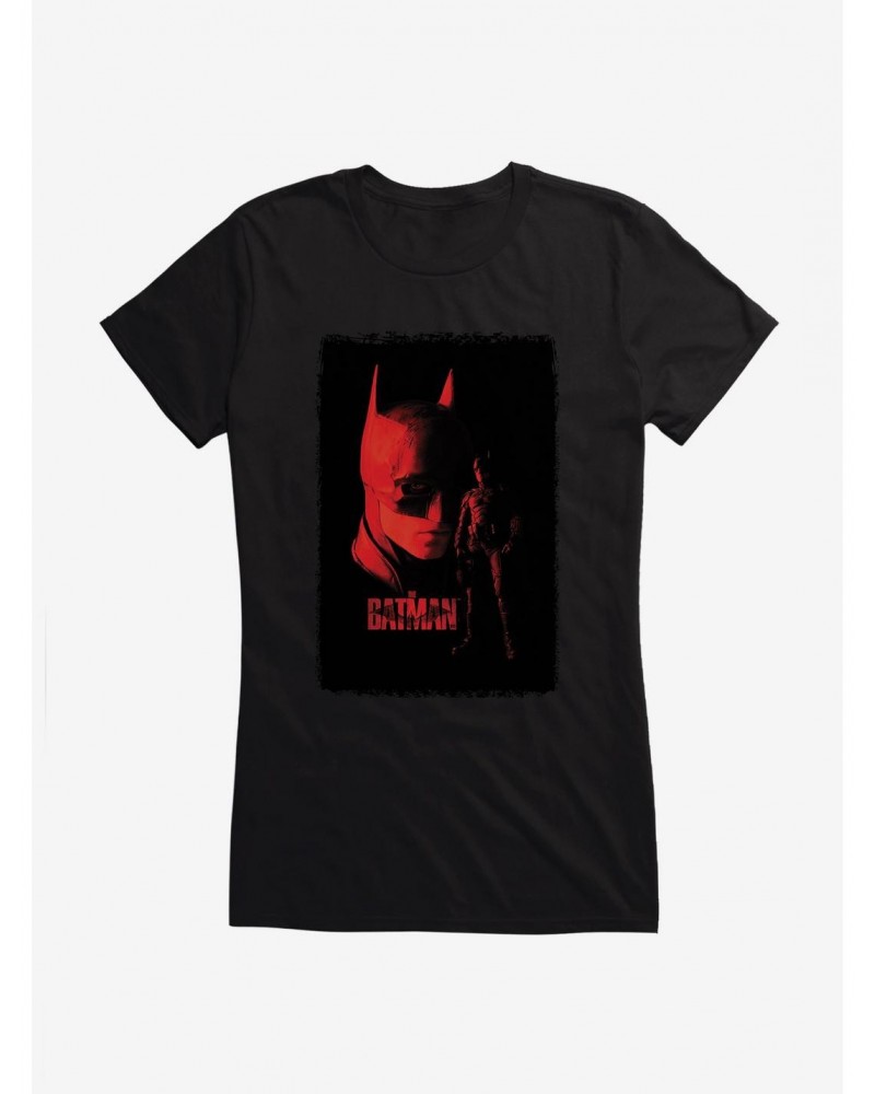 DC Comics The Batman Red Face Girls T-Shirt $9.96 T-Shirts