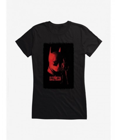 DC Comics The Batman Red Face Girls T-Shirt $9.96 T-Shirts