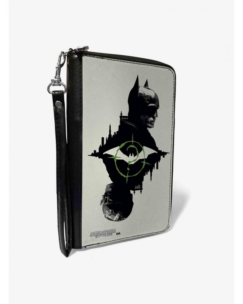 DC Comics The Batman Movie Batman and Riddler Poses and Logos Cityscape Zip Around Wallet $16.05 Wallets